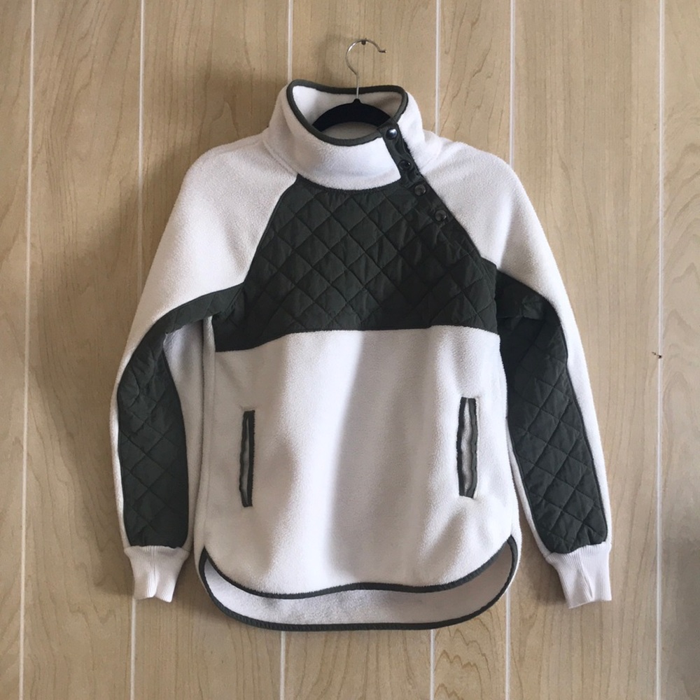Abercrombie & Fitch- asymmetrical fleece pullover!